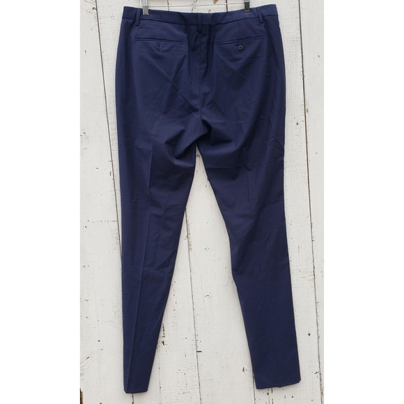 Bonobos Italian Performance Suit Pant Bright Navy Sz 38 Slim Fit UNF - Picture 15 of 16